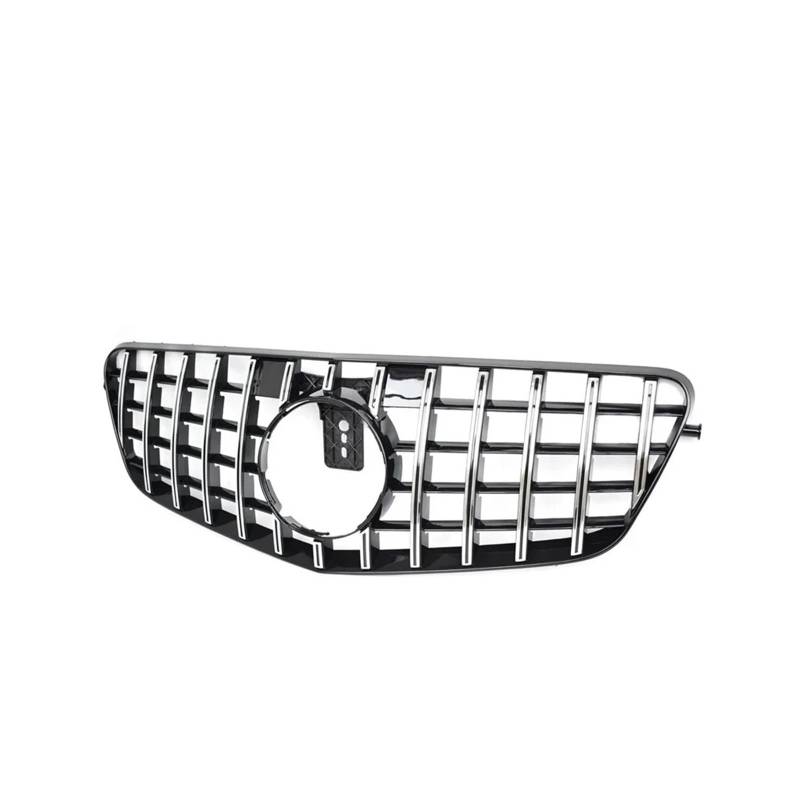 Auto Front Stoßstange Kühlergrill Schwarz Silber Racing Grill Kompatibel for W212 2009-2012 Auto Zubehör(Silver) von VEXRLUHS