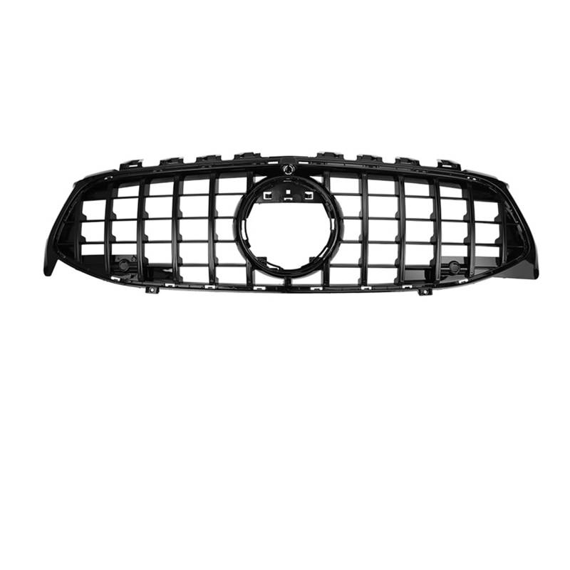 Auto Front Upper Grille Grill Schwarz/Silber Kompatibel for Mercedes Benz CLA Klasse W118 2019 2020 2021 2022 CLA180 CLA200 CLA250 CLA260 CLA45(AG Glossy Black) von VEXRLUHS