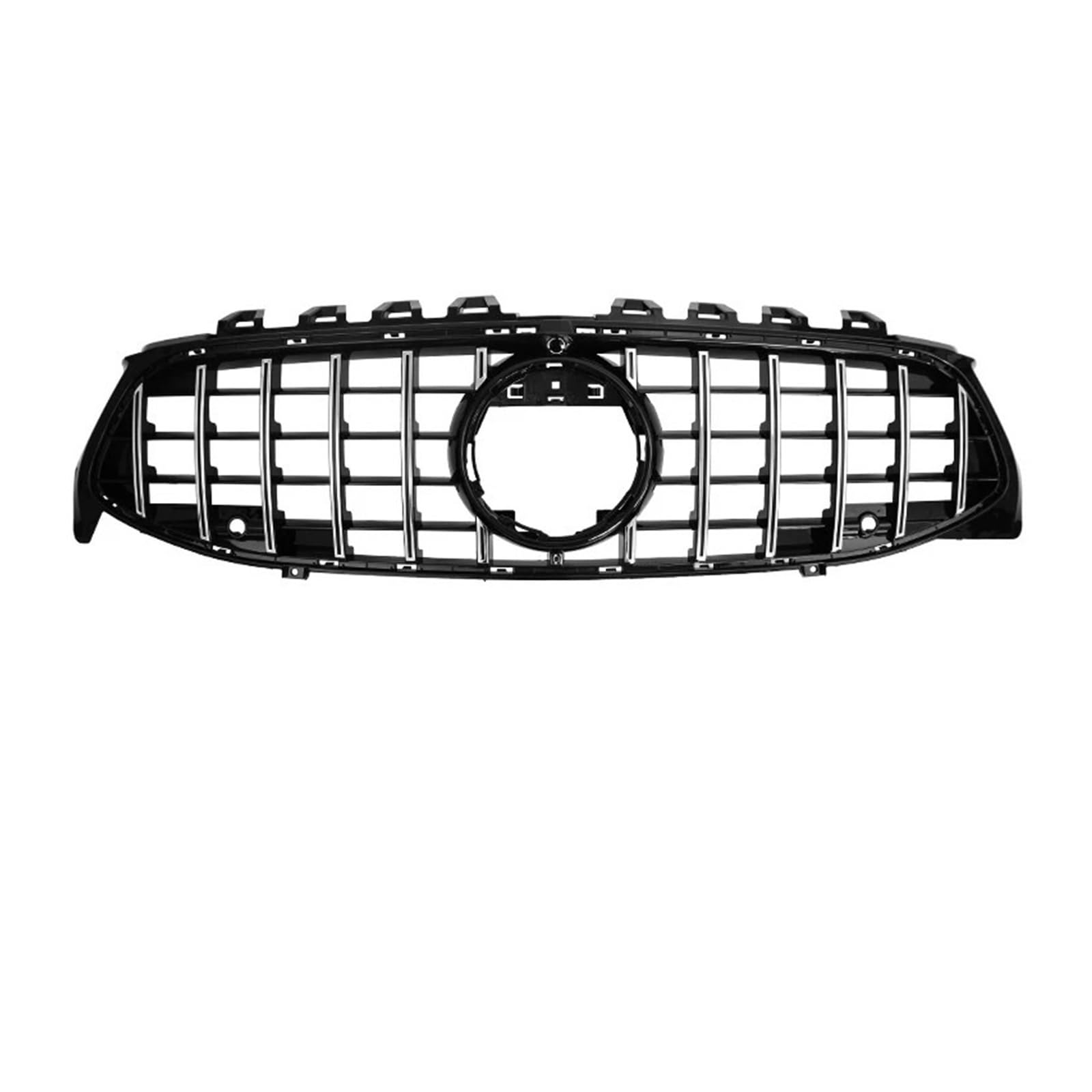 Auto Front Upper Grille Grill Schwarz/Silber Kompatibel for Mercedes Benz CLA Klasse W118 2019 2020 2021 2022 CLA180 CLA200 CLA250 CLA260 CLA45(Silver and black) von VEXRLUHS