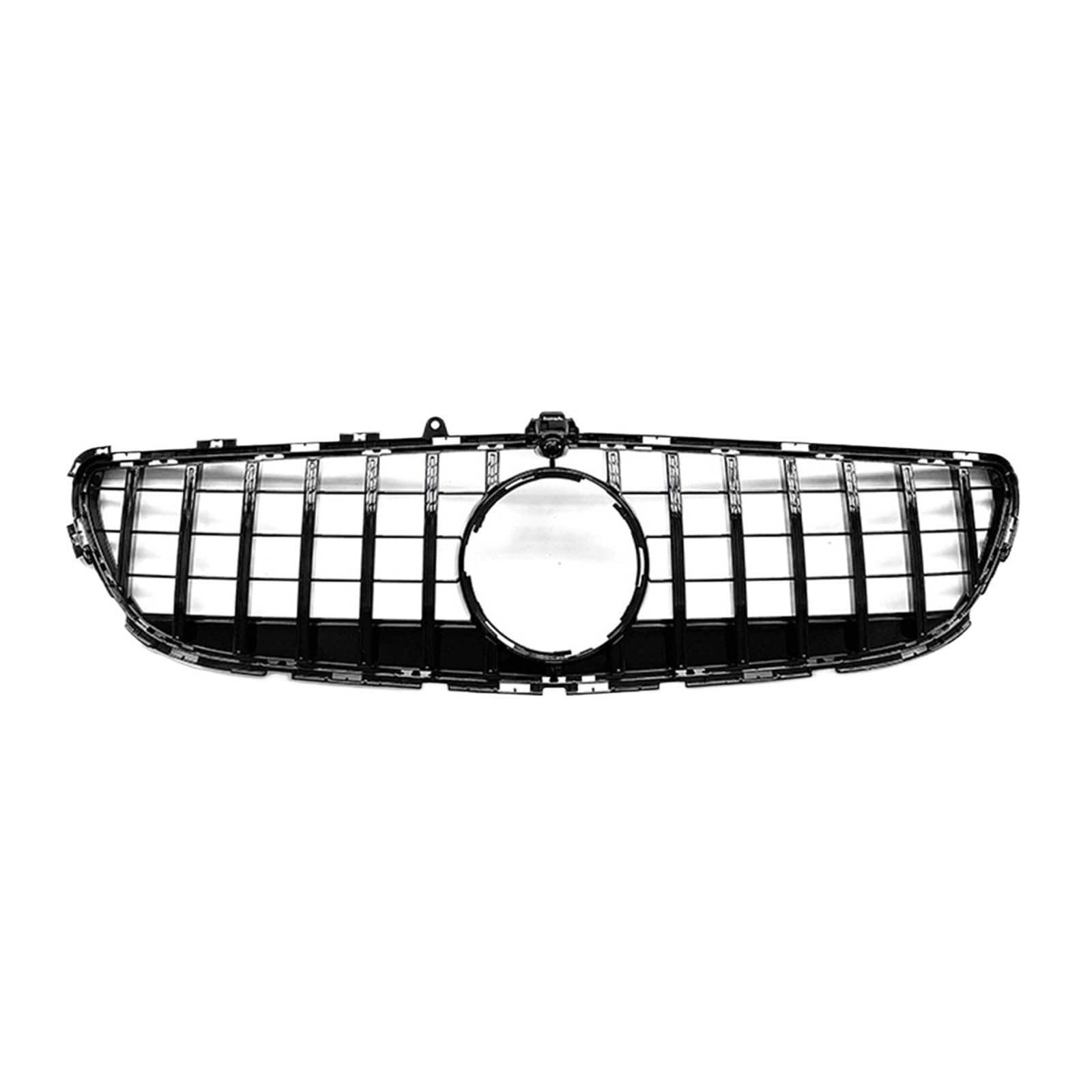 Auto-Frontgrills, Kühlergrill, Stoßstangenhaube, Netz mit Kameraloch, kompatibel mit Mercedes Benz CLS-Klasse W218 2015 2016 2017 2018(Black) von VEXRLUHS