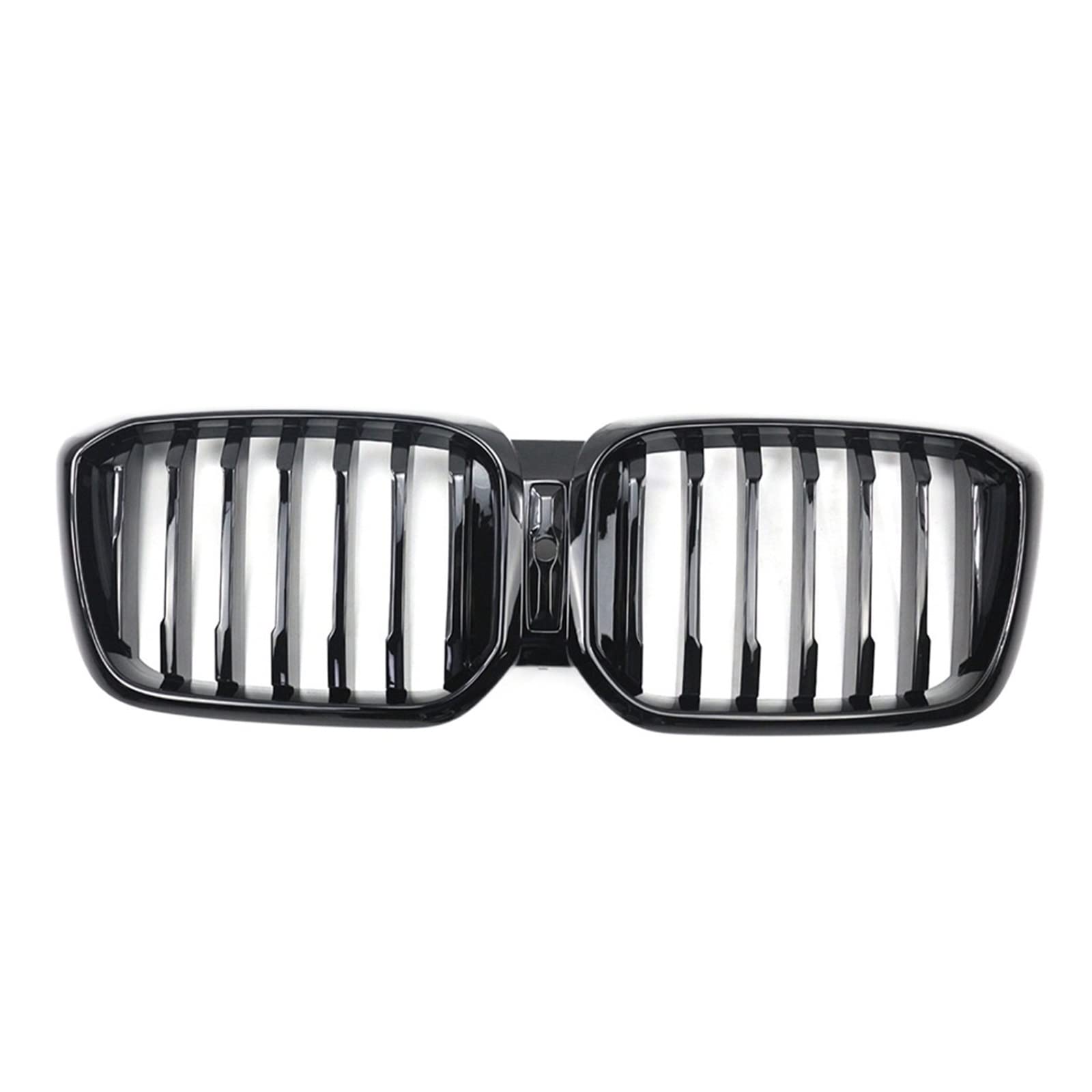 Auto-Frontgrills Nierengrill Stoßstangen-Renngrill Schwarz Doppellinie Einzellamelle Kompatibel for BMW X3 X4 G01 G02 LCI 2022+ Auto-Styling(1Slat With Hole) von VEXRLUHS