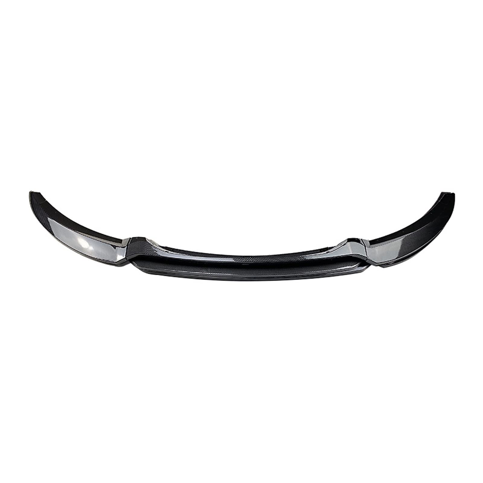 Auto Frontspoilerlippe Kinnspoiler Splitter Kompatibel for BMW 1er E82 E88 2007 2008 2009 2010 Glänzend Schwarz/Kohlefaser ABS Kunststoff(Carbon Look) von VEXRLUHS