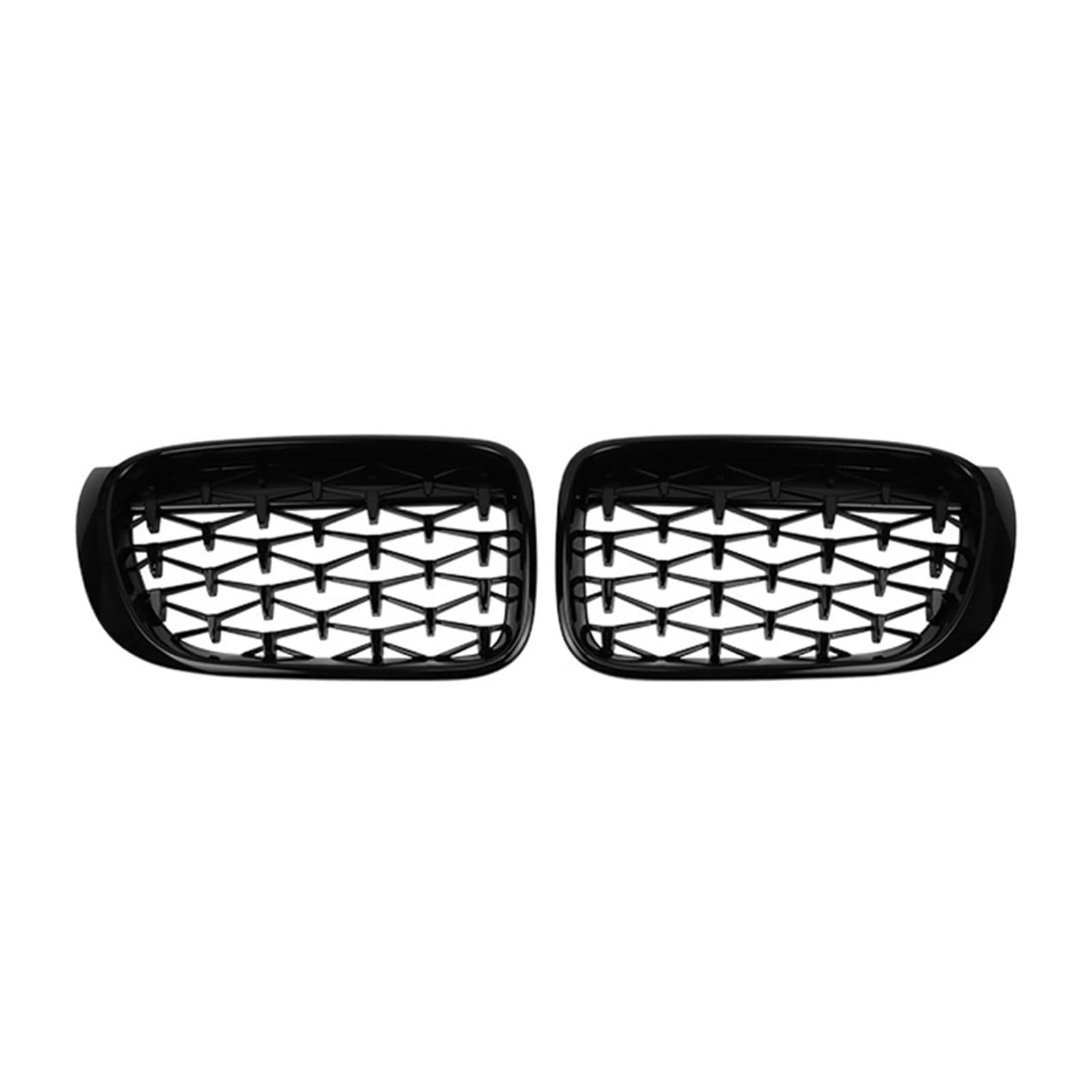 Auto Kühlergrill Racing Grills Diamant Nieren Gitter Kompatibel for BMW X3 X4 F25 F26 2014 2015 2016 2017 Chrom Meteor Stil Glanz Schwarz(Black) von VEXRLUHS