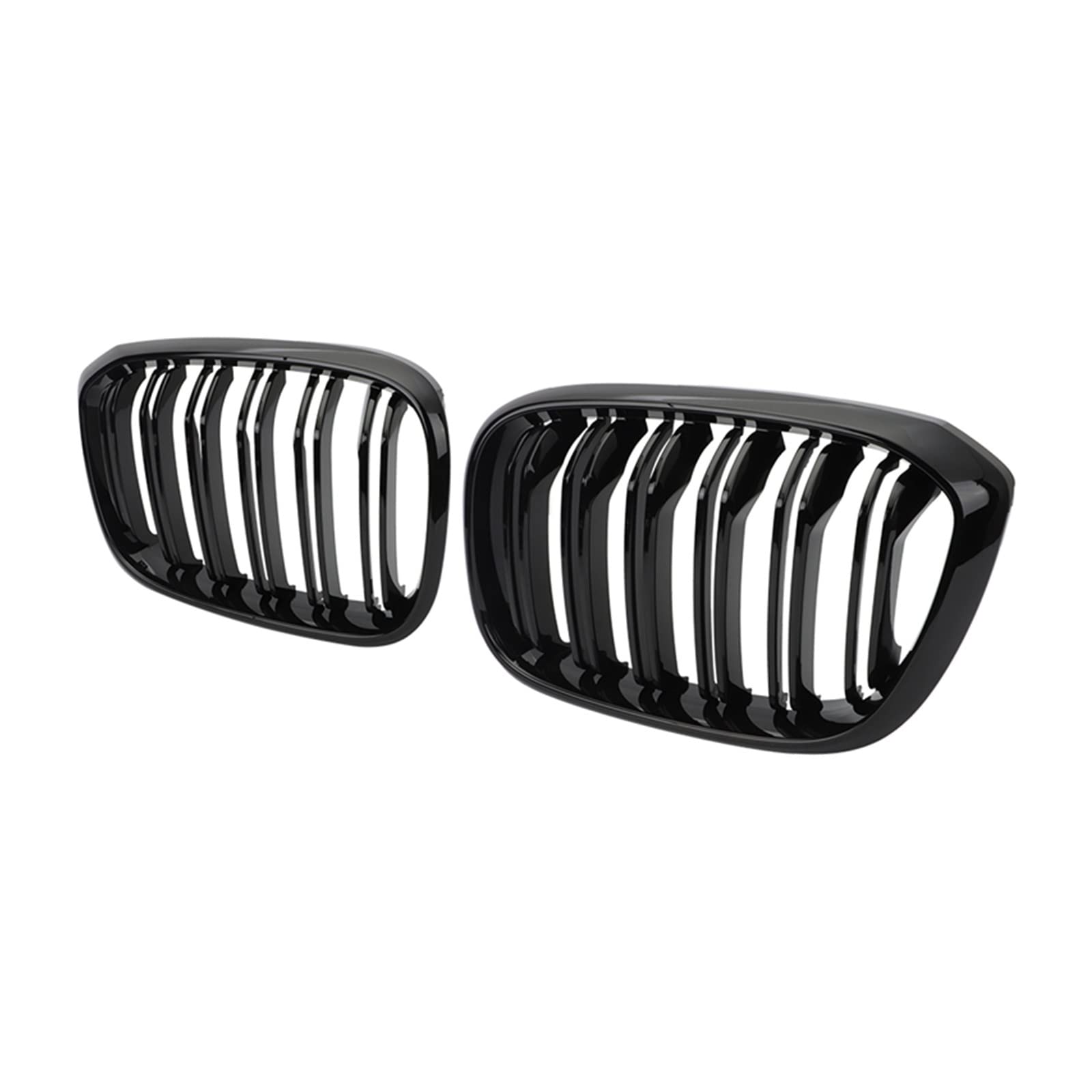 Doppellamellen-Auto-Kühlergrill, Nierengrill, kompatibel for BMW 3 4 X3 G01 G08 X4 G02 2018 2019 2020 2021, Renngitter, Auto-Styling(Gloss Black) von VEXRLUHS