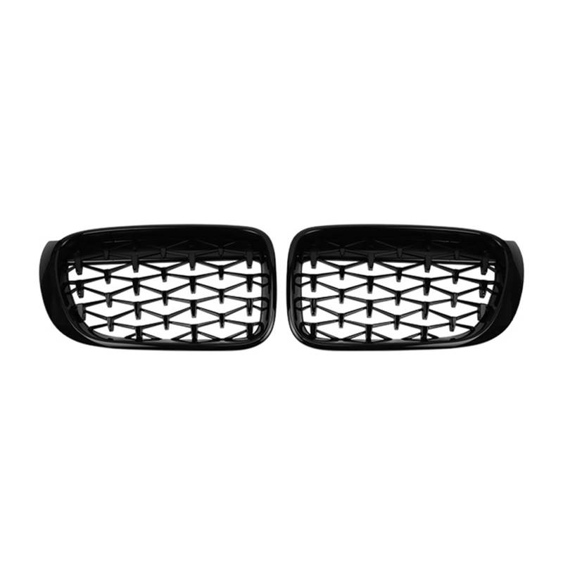 Ein Paar Nierengrill for die vordere Stoßstange im Diamant-Renngrill, kompatibel mit BMW F25 F26 X3 X4 2014–2018, Autogrill-Zubehör(Gloss Black) von VEXRLUHS