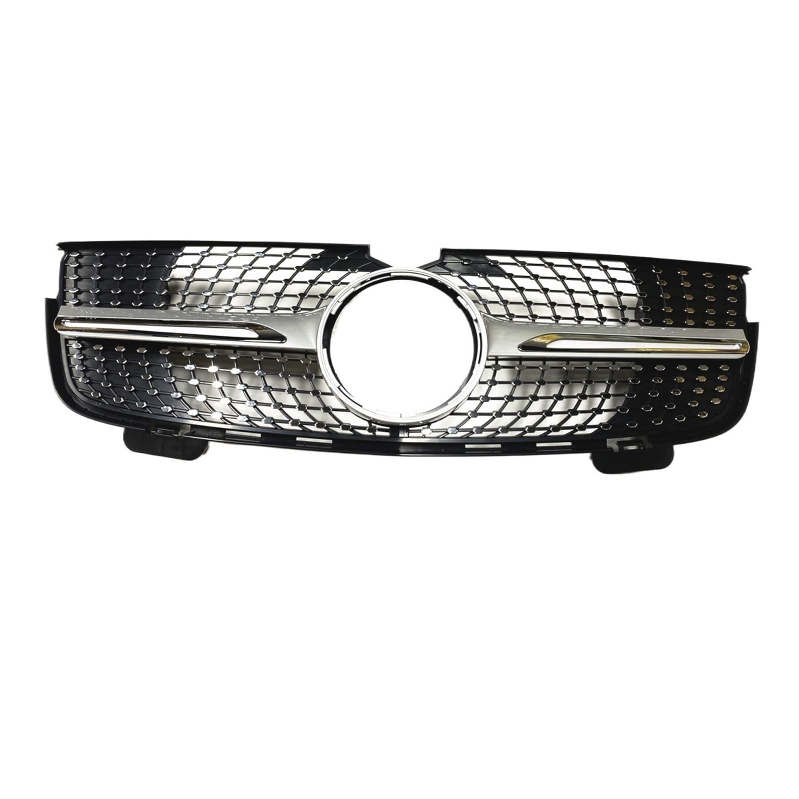 Front Grille Upper Bumper Hood Mesh Grill Compatible For X164 GL320 Bluetec 4Matic CDI GL450 Base 2007-2012 von VEXRLUHS