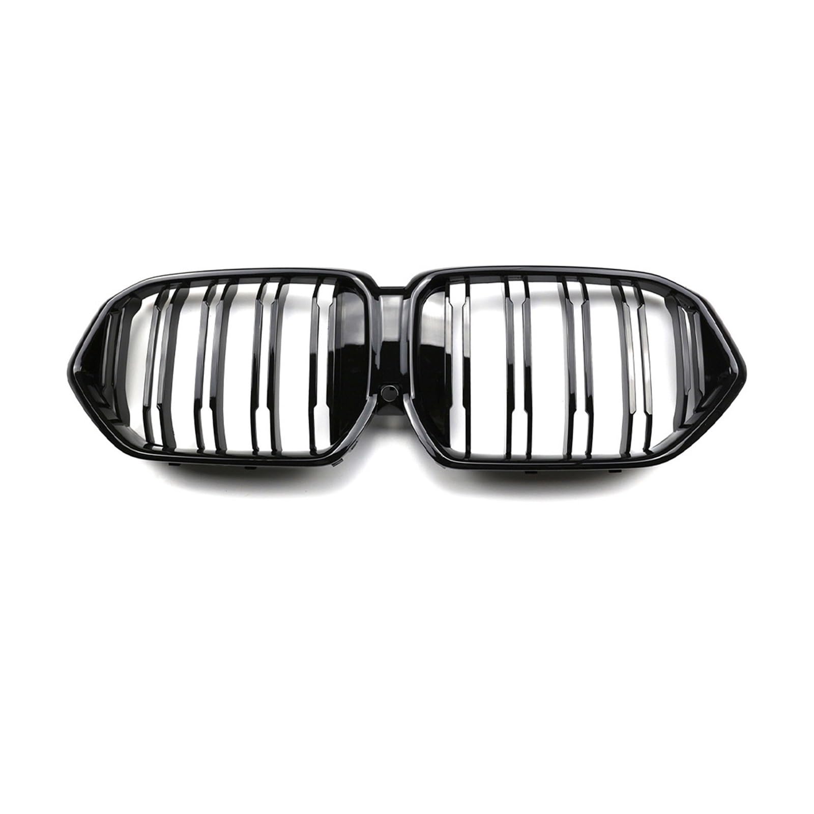 Frontstoßstangengrill kompatibel for BMW X6 G06 X6M F96 2020 2021 2022 Einzel-Doppellamellen-Nierengrill in Schwarz glänzend(Double Slat) von VEXRLUHS