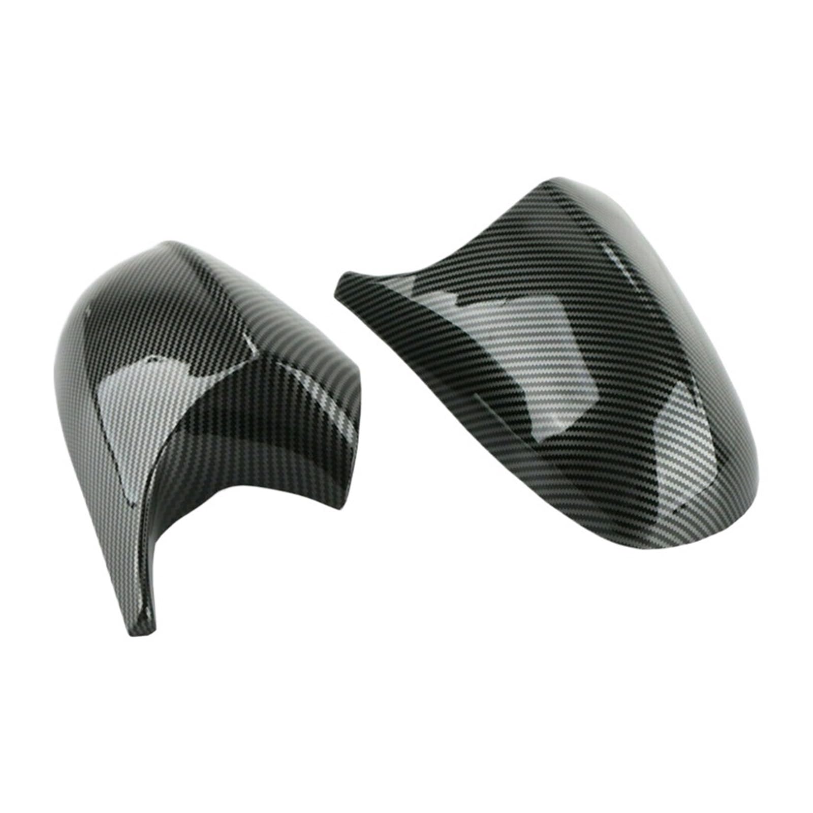 Horn Carbon Fiber Muster Rückspiegel Rückspiegel Shell Kompatibel for BMW E90 E91 E92 2008-2012 von VEXRLUHS