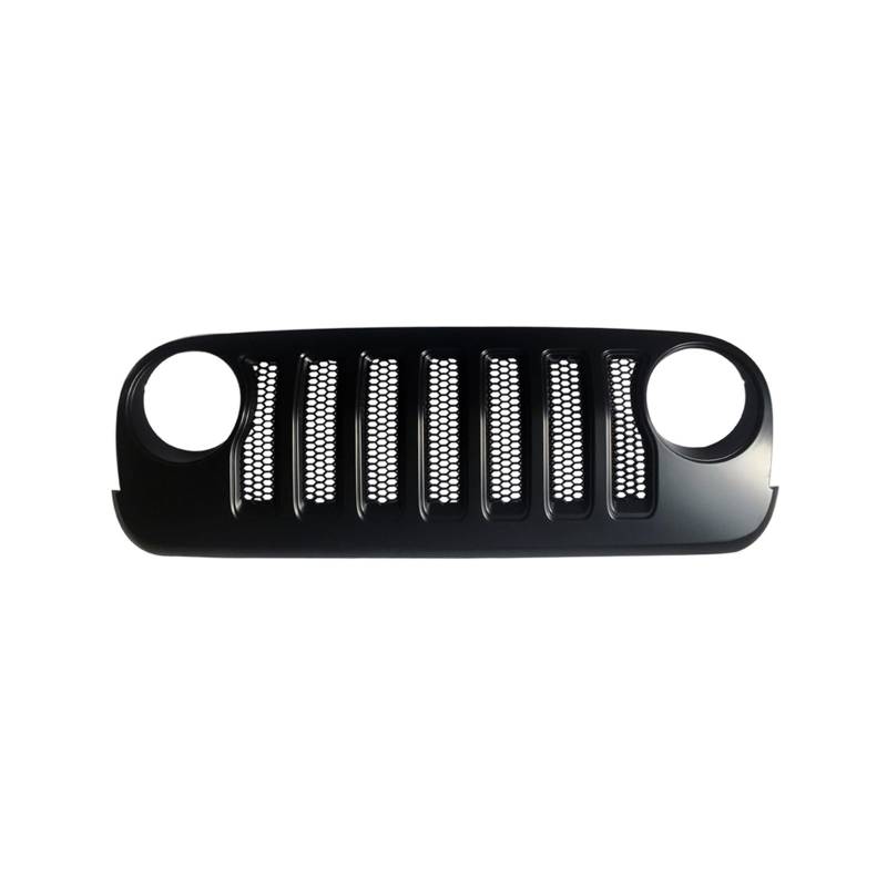 J373 Schwarzer ABS-Kühlergrill for Autos von JK bis JL, kompatibel mit Jeep und Wrangler 2007–2017, Autozubehör von VEXRLUHS