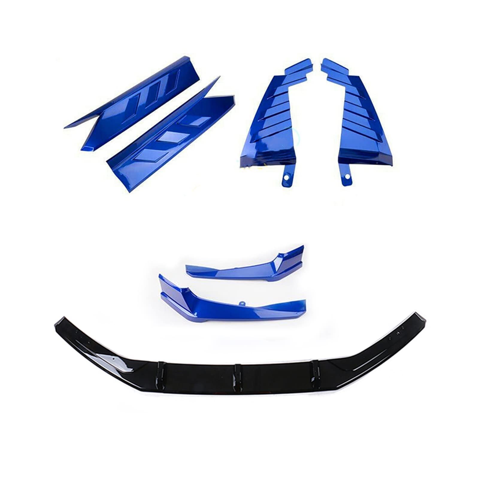 Körper Kit Kompatibel for Honda Accord 10th 2018-2020 Auto Vorderen Stoßfänger Spoiler Lippe & Hinten Diffusor Seite Trim Abdeckung Schutz Canard Deckel(Blue a) von VEXRLUHS