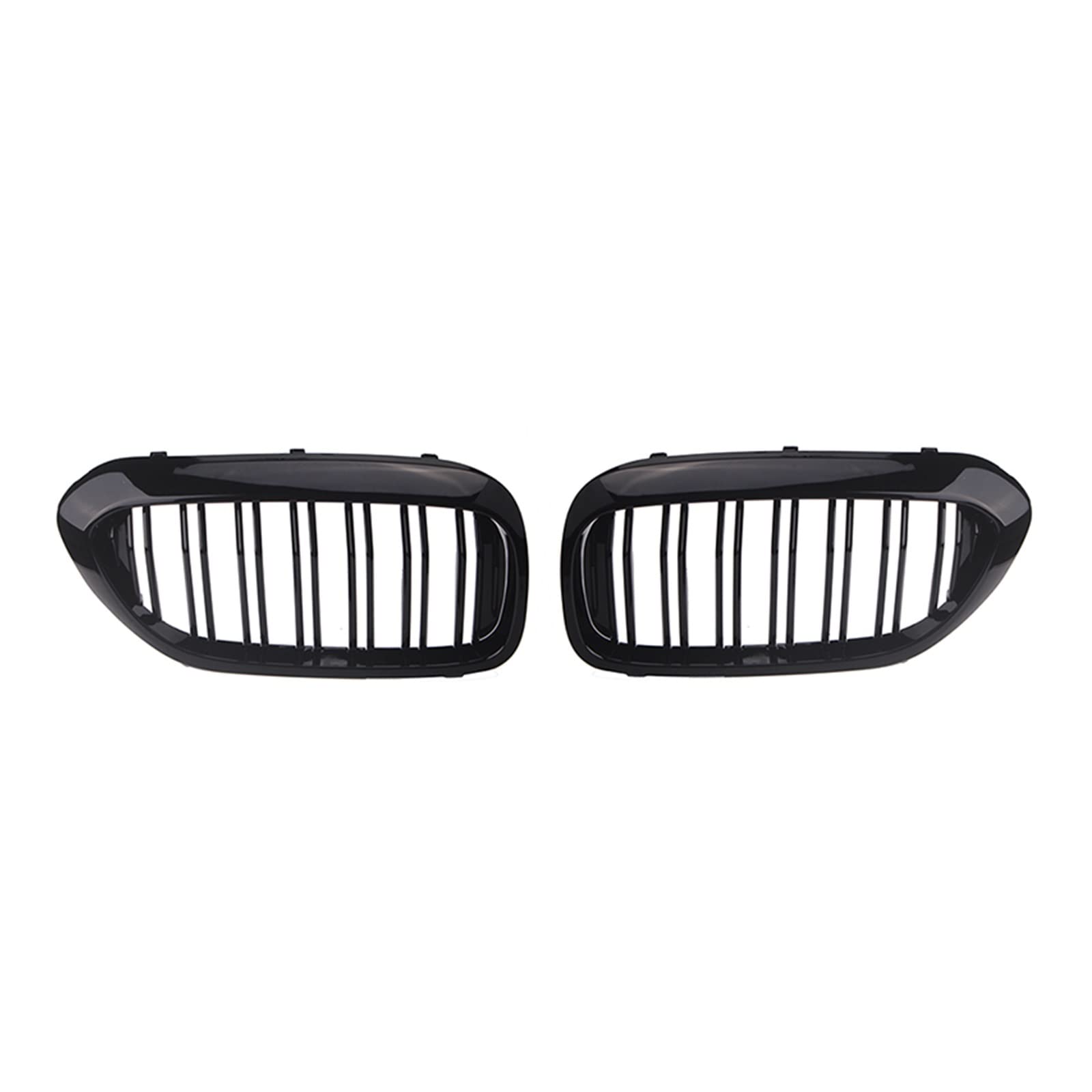 Kompatibel for BMW 5Series G30 G38 525I 530I 540I 550I 2017-2020 Glänzend schwarz Frontstoßstange Nierengrill Lufteinlass Grill Dekoration(Dual Slat) von VEXRLUHS