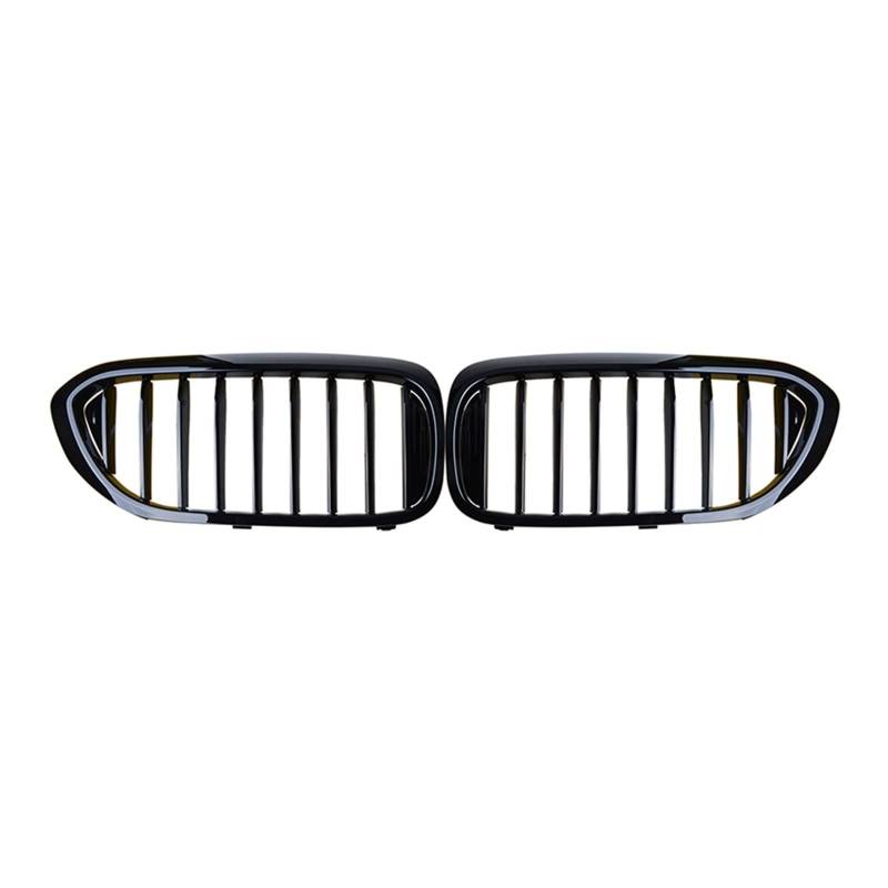 Kompatibel for BMW 5Series G30 G38 525I 530I 540I 550I 2017-2020 Glänzend schwarz Frontstoßstange Nierengrill Lufteinlass Grill Dekoration(Single Slat) von VEXRLUHS