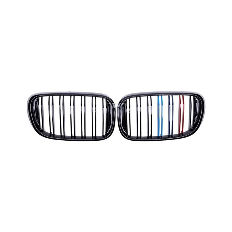 Kompatibel for BMW 7er G11 G12 730i 740i M Auto Frontgrills Haube Stoßstange Nierengitter Renngrill Doppellamellen 16-20 glänzend(Color) von VEXRLUHS