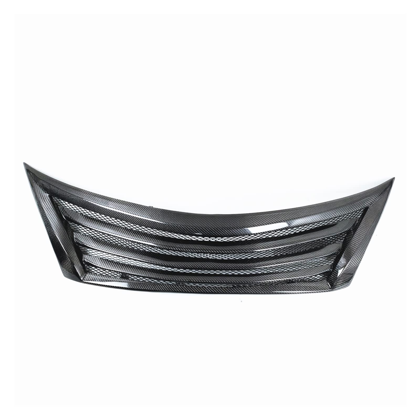 Kompatibel for Nissan Teana Altima 2013 2014 2015 Kühlergrill Racing Grills Fiberglas/Kohlefaser Auto Obere Stoßstange Ansaughaube Mesh Grid(Carbon fiber) von VEXRLUHS