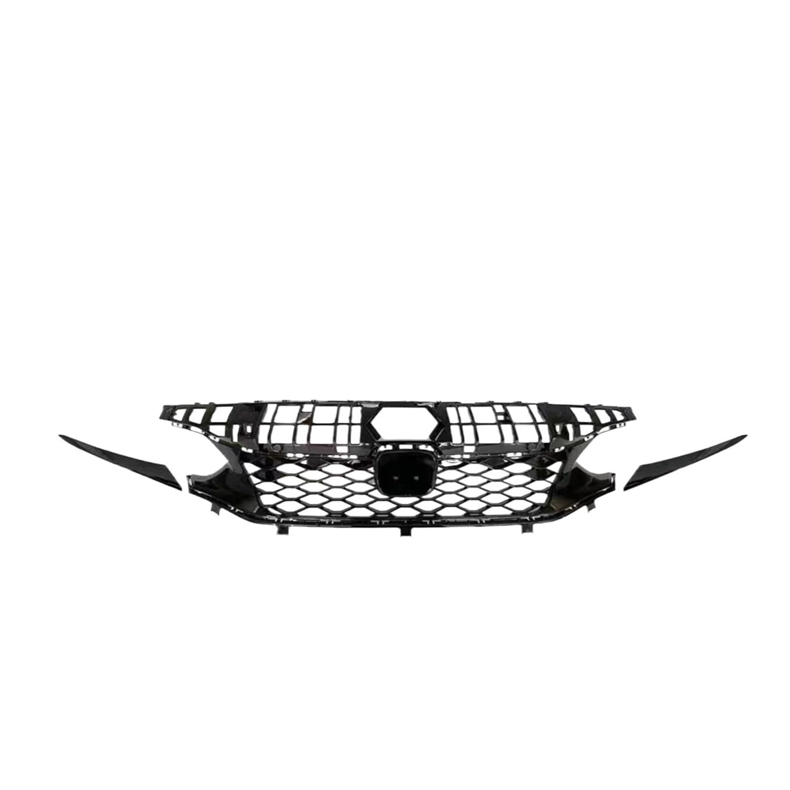 Kühlergrill Racing Grill Mesh Grid Oberen Stoßfänger Haube Abdeckung Trim Kompatibel for Honda Civic 11th Nicht-Si Limousine 2022 2023 2024(Without Sensor Hole) von VEXRLUHS