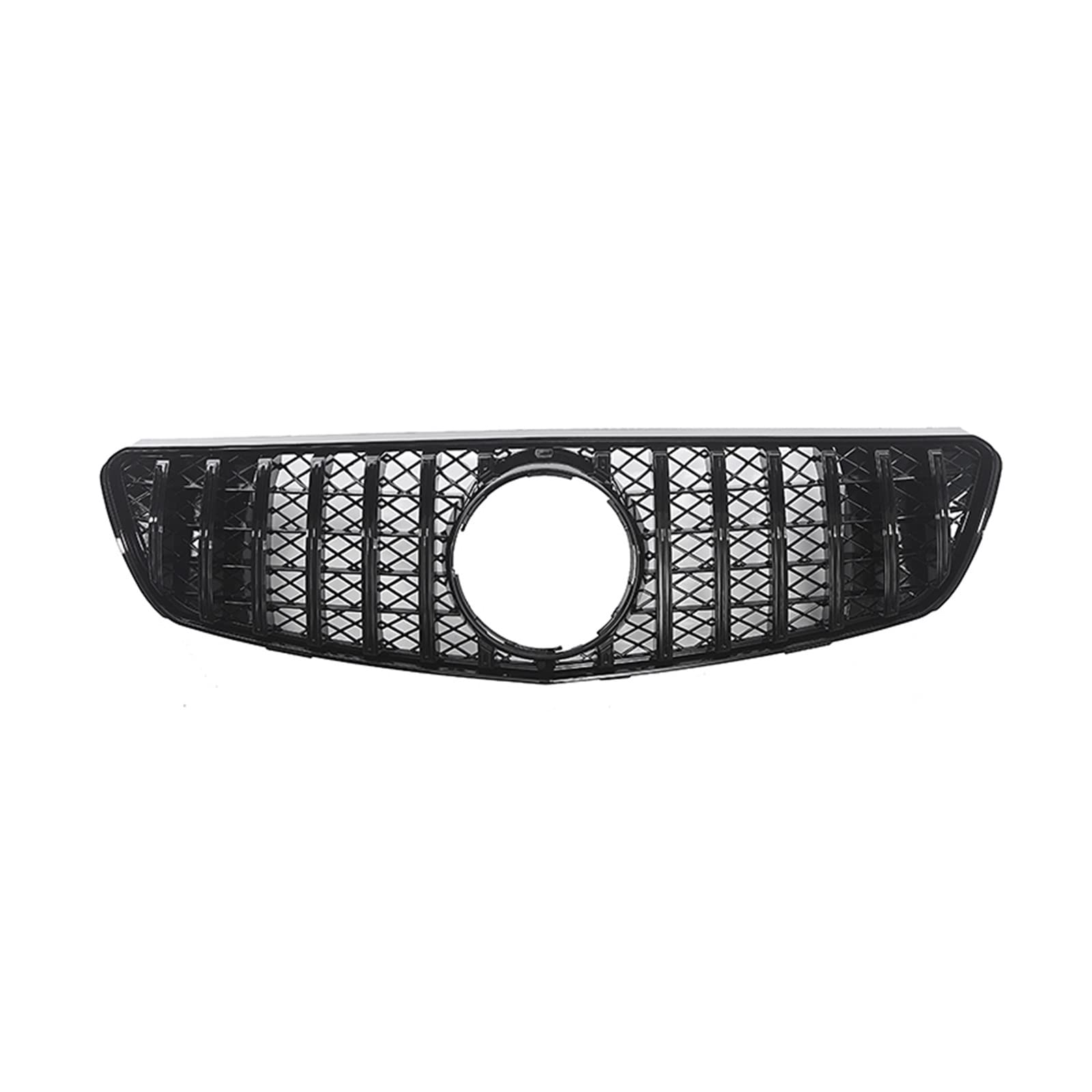 Kühlergrill kompatibel for Mercedes-Benz R-Klasse W250 GT-R 2005–2010 R320 R350 R500 R550 GT Silber/Schwarz Auto Obere Stoßstangenhaube Mesh(Black) von VEXRLUHS