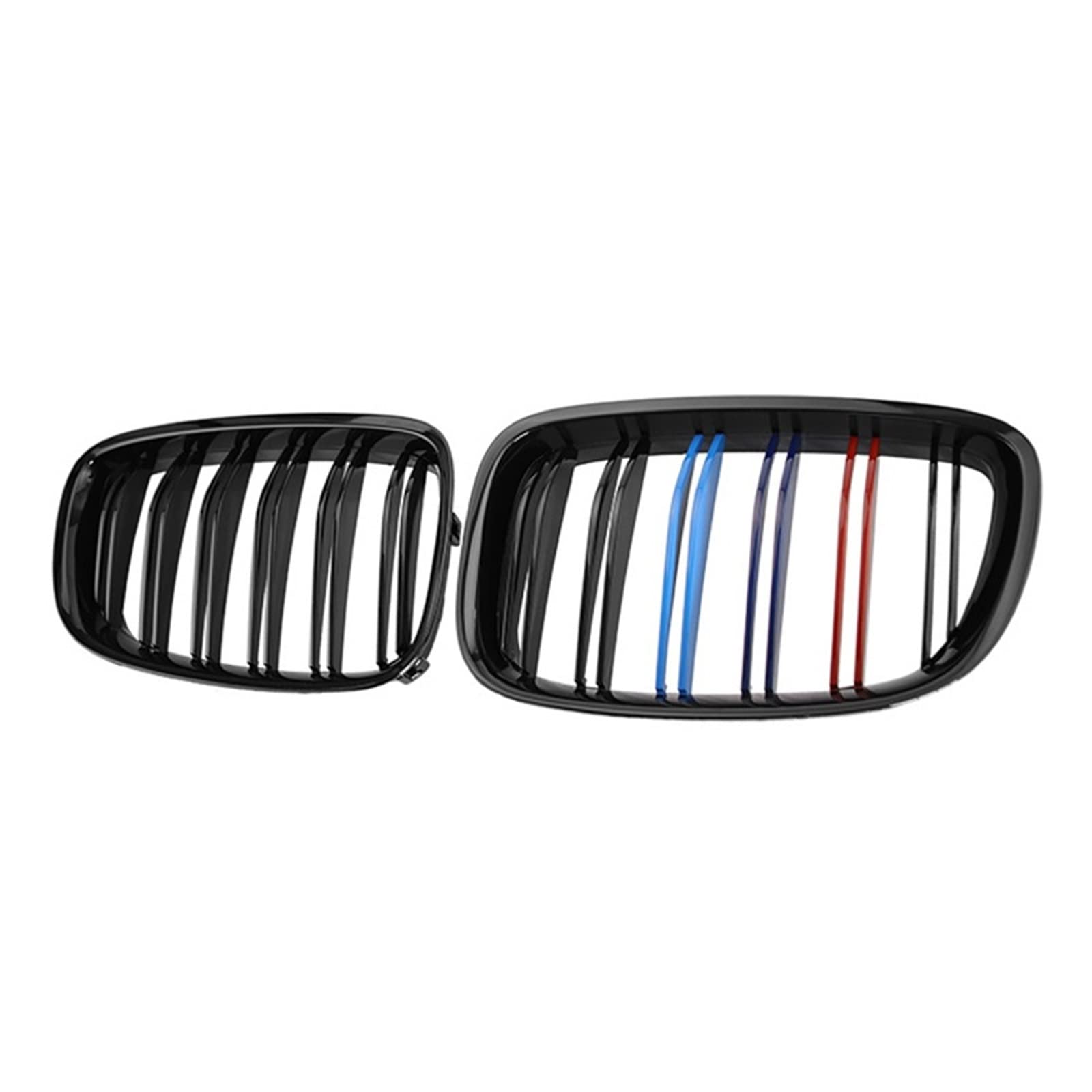 M Style Auto Frontstoßstange Haube Nierengrill Racing Grill Kompatibel for BMW 5 Series GT F07 535i 550i 2010-2016 Glanz Schwarz Gitter(Tricolor) von VEXRLUHS