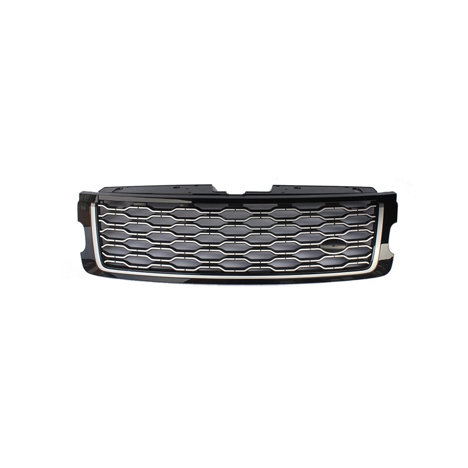 Modifizierter Renngrill, kompatibel mit Range Rover Vogue L405 2018 2019 2020, Frontstoßstangen-Netzabdeckung, Grills, Kühlergrill(Black and sliver) von VEXRLUHS