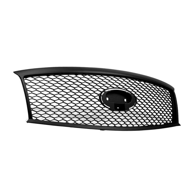 Schwarz glänzender Auto-Renngrill, Frontgrill, oberes Stoßstangennetz, Ersatzteil, kompatibel mit Infiniti M37 M56 2011–2013 Q70 2014–2015(Matte Black) von VEXRLUHS