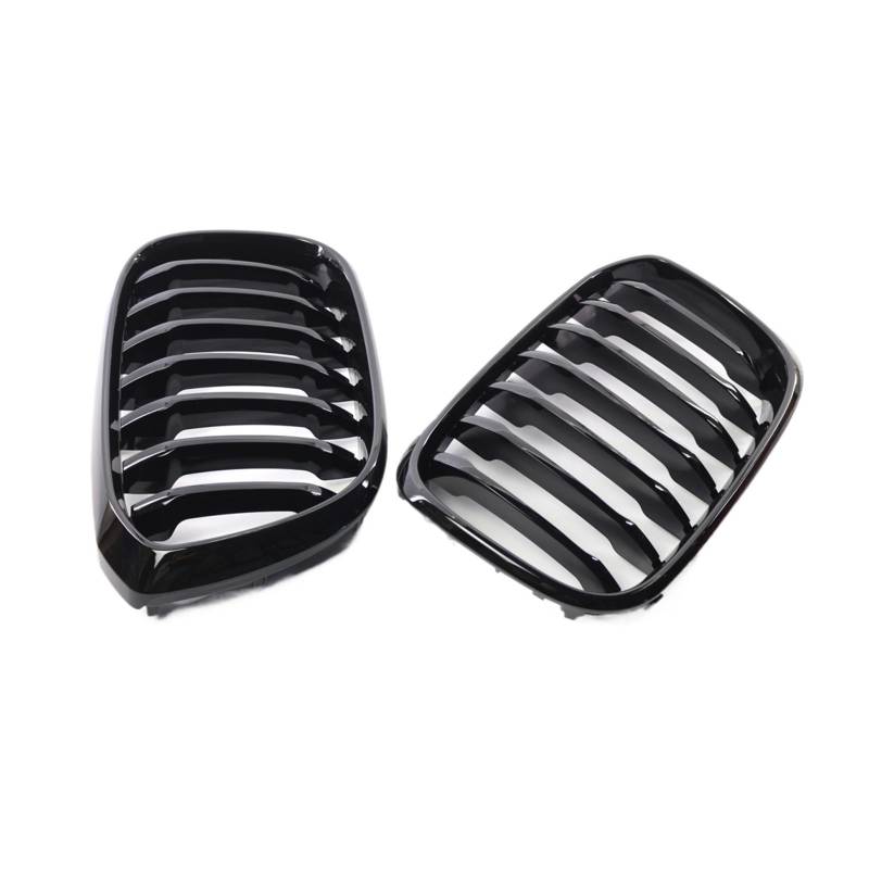 Schwarz glänzender Nierengrill im Lamellenstil, kompatibel for BMW X3 G01, X4 G02, for X3 25i 28i, kompatibel for BMW X4 25i 30i von VEXRLUHS