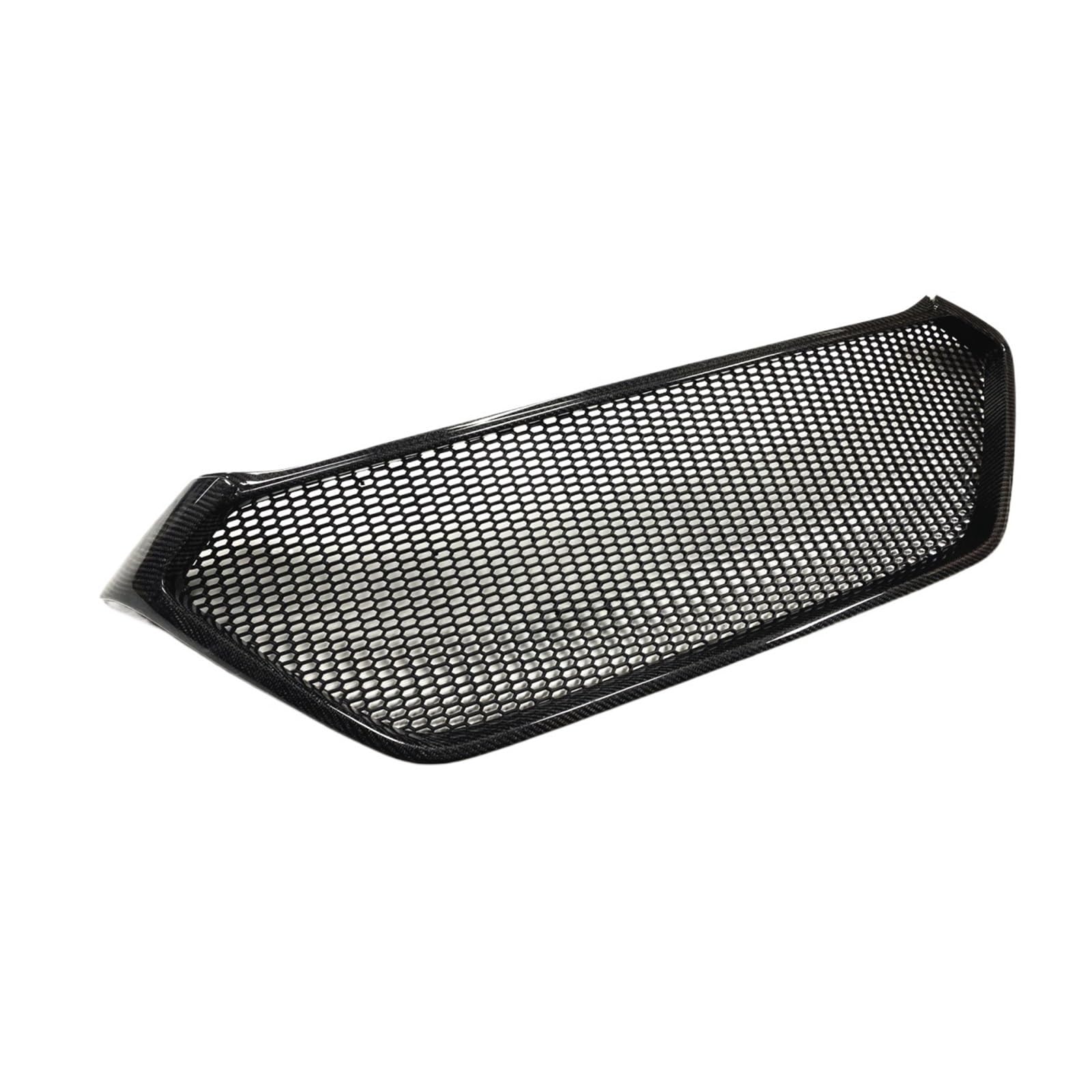 Vorne Racing Grills Grille Auto Oberen Ersatz Stoßstange Haube Mesh Kompatibel for Hyundai Tucson 2016 2017 2018(Carbon fiber) von VEXRLUHS