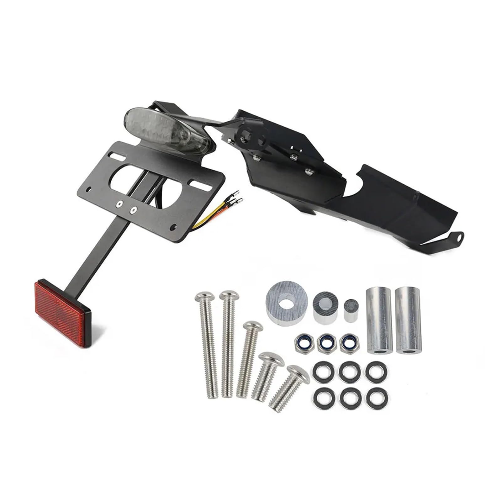 VFEBTSD Motorrad-Kennzeichenhalter-Halterung, kompatibel mit BMW F900R F900XR 2020 2021 2022 2023 2024, Heck-Fender-Eliminator-Kit(Dark Grey) von VFEBTSD