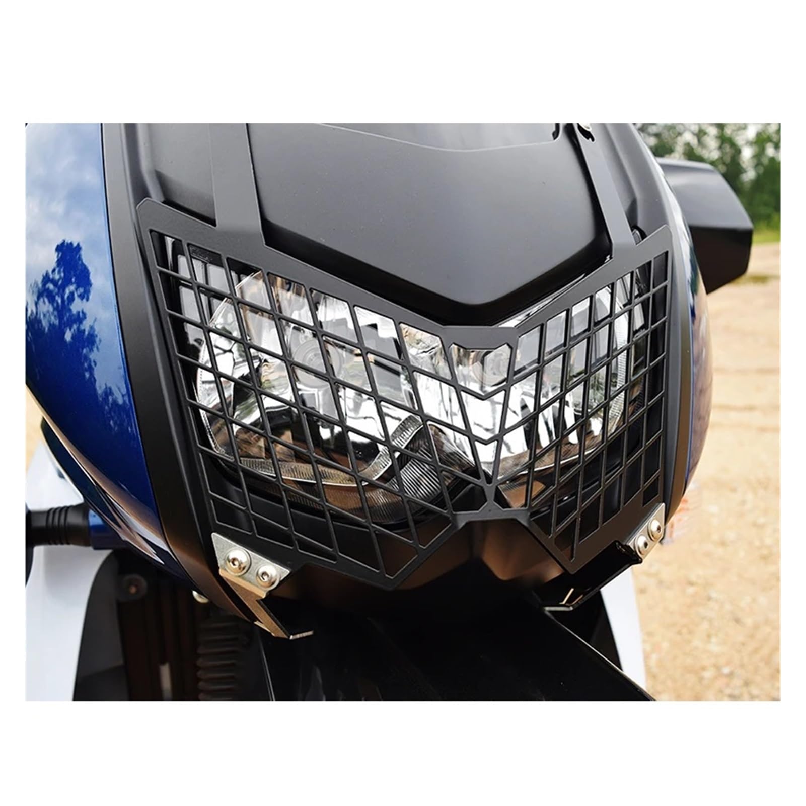 VFEBTSD Motorrad-Scheinwerferschutz, Frontlicht, Scheinwerfergrill, Schutzabdeckung, Schutz for Kawasaki KLR650 2008–2015 KLR 650 von VFEBTSD