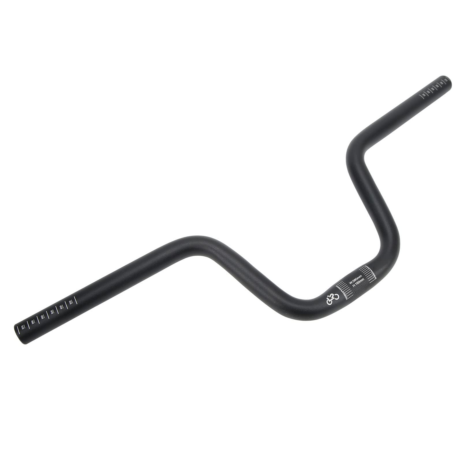 VGEBY Bike Swallow Lenker, Hochfester Fahrradlenker aus Aluminiumlegierung für Brompton Black (Heben Sie 160 mm / 6,3 Zoll an) von VGEBY