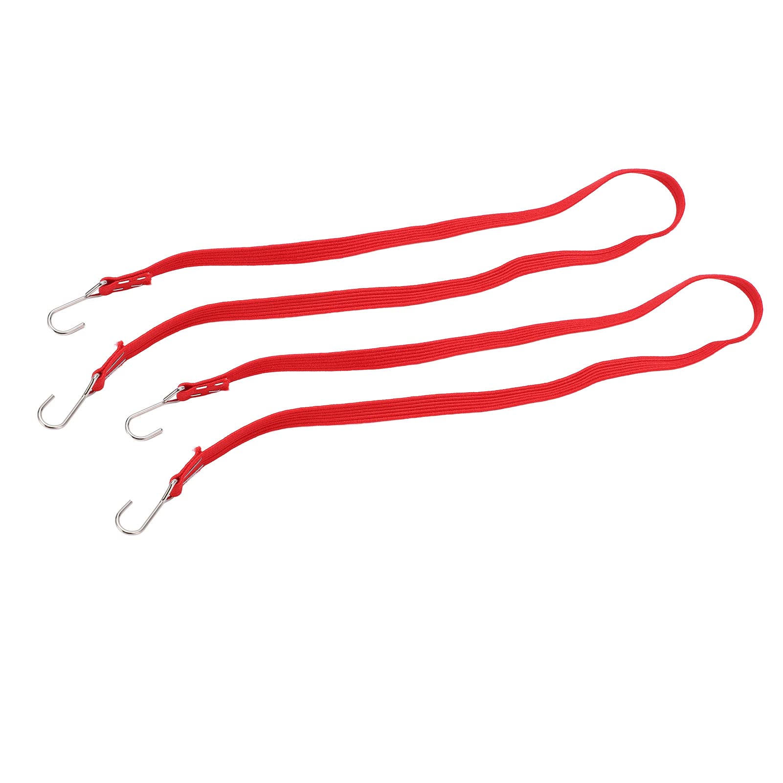 RC Autozubehör, 2PCS RC Elastische Gepäckgurte Nylon General RC Bungee Tie Down Cord für Alle RC Cars(rot) Automodell Spielzeug von VGEBY