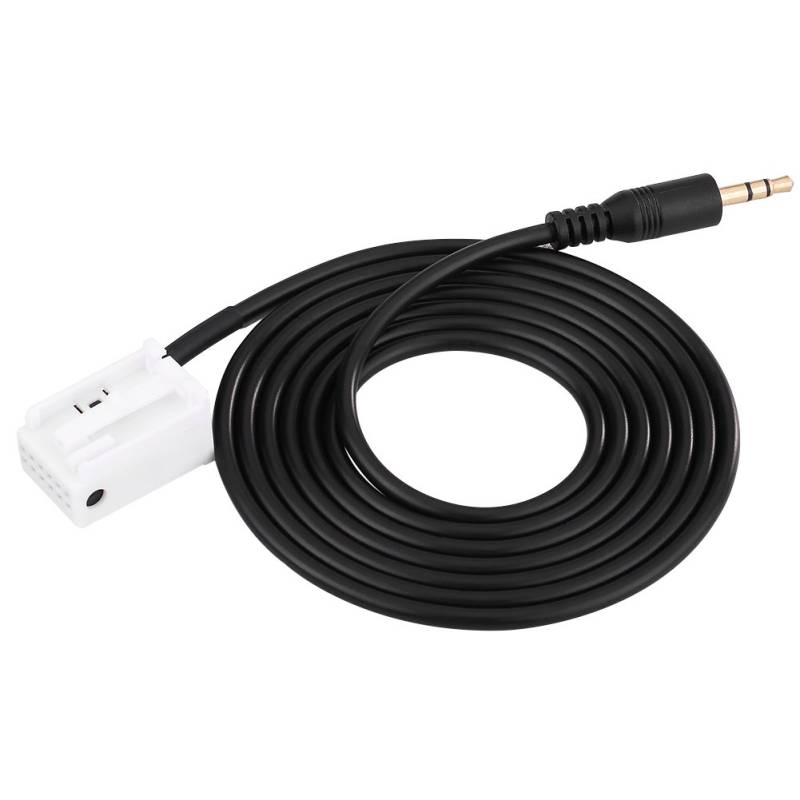 Audio AUX Eingang Adapter Kabel, Auto 3,5 mm AUX-In-Audiokabel kompatibel mit / Ben Z W203 C Klasse von VGEBY