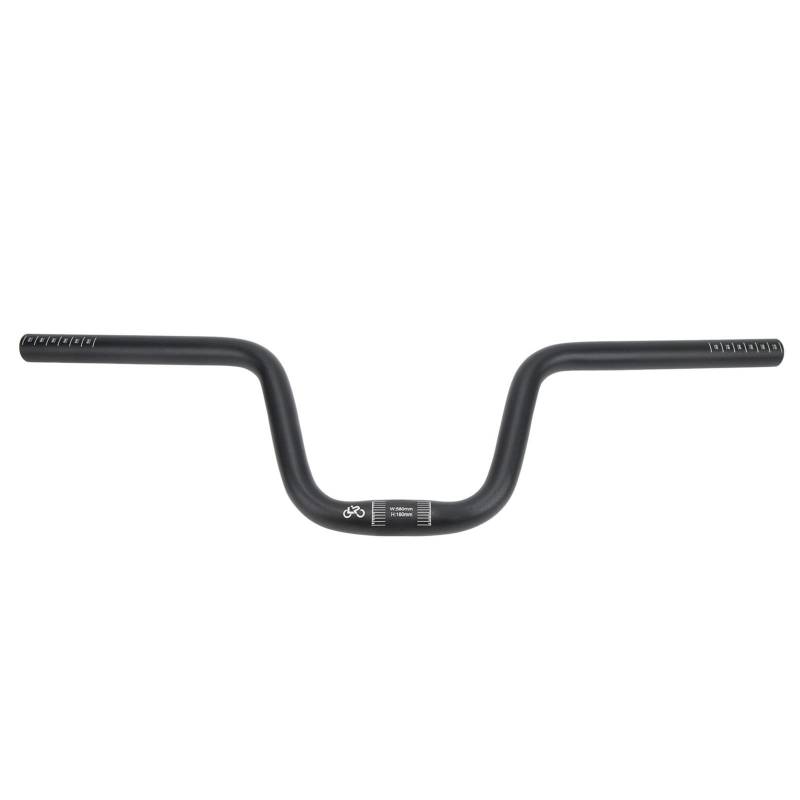 VGEBY Fahrradlenker, Fahrradlenker Aluminiumlegierung Fahrrad Schwalbenlenker Fahrrad Riser Lenker Passend für Brompton Black(Heben Sie 160 mm / 6,3 Zoll an) von VGEBY