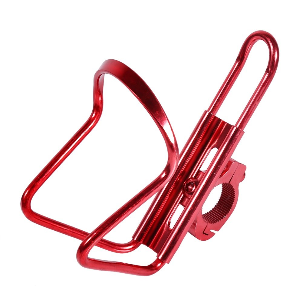 VGEBY Motorrad Flaschenhalter Getränkehalter Für Fahrrad&Motorrad Leichte Trinkflaschenhalter Aluminium Becherhalter- 4 Farben (Farbe : Rot) von VGEBY