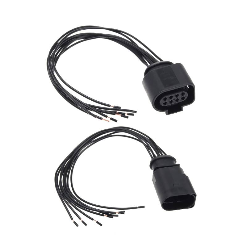 2 Stück Kabelbaumstecker für Parksensor hinten 1J0973714 1J0973814 kompatibel mit VW kompatibel mit Audi/Seat 8-polig weiblich männlich Kabelbaumstecker von VGOL