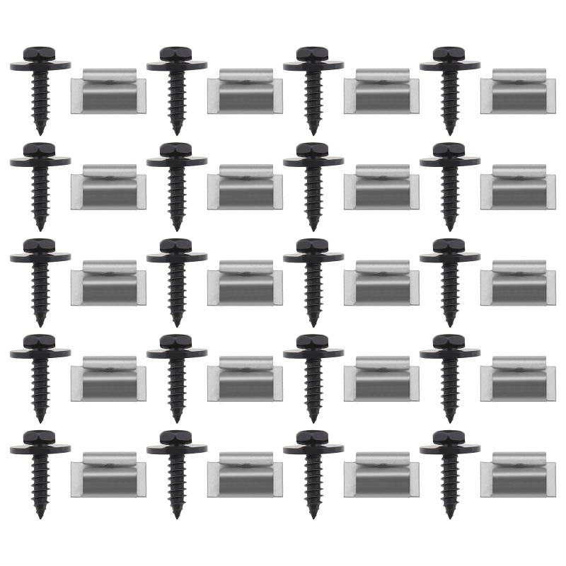 VGOL 20 Sätze Unterbodenblech Mutternschraube, Kompatibel mit Audi A4 A6 A8 TT, Kompatibel mit Opel, Schraubenzubehör 0019949845 07119916949 2020005 von VGOL