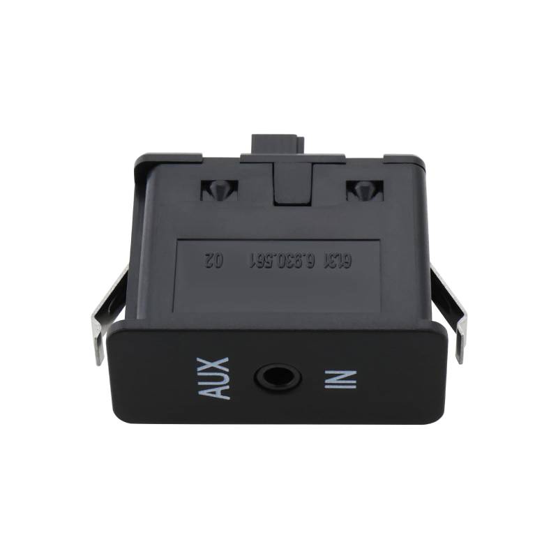 VGOL 1PC Auto AUX Audio Interface ABS Einzelbuchse Audio Ersatzteil 6930561 Kompatibel mit BMW X1 X3 X5 X6 Z4 E81 E87 E90 Schwarz von VGOL