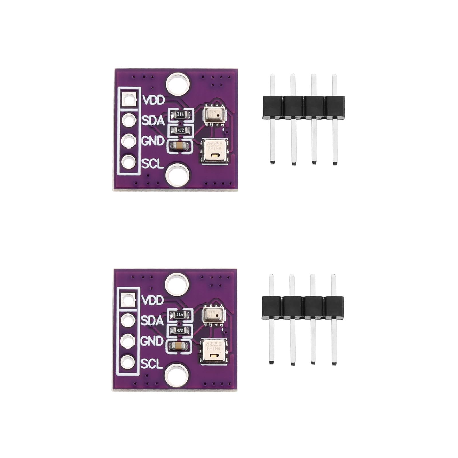 VGOL 2 Sätze AHT20 BMP280 Temperatur Feuchtigkeits und Druckmodule I2C Digitalsensormodule Temperaturmodule Ersatz für Prüfgeräte von VGOL