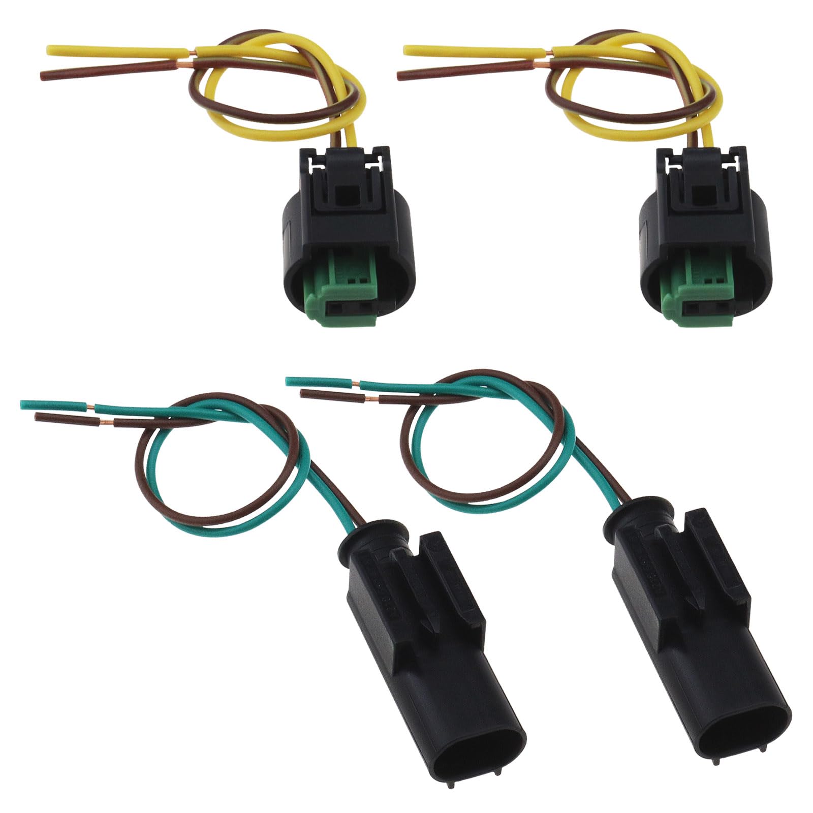 VGOL 2 Set Kabelbaum für Außenlufttemperatursensor, kompatibel mit BMW 1-967644-1 968405-1 von VGOL