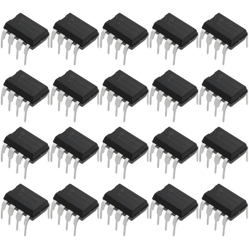 VGOL 20 Stücke NE5532P Direktstecker DIP 8 IC Chip Geräuscharm Hochgeschwindigkeits-Elektronikkomponenten Geeignet für Haushaltsgeräte Kleine Elektronische Produkte von VGOL