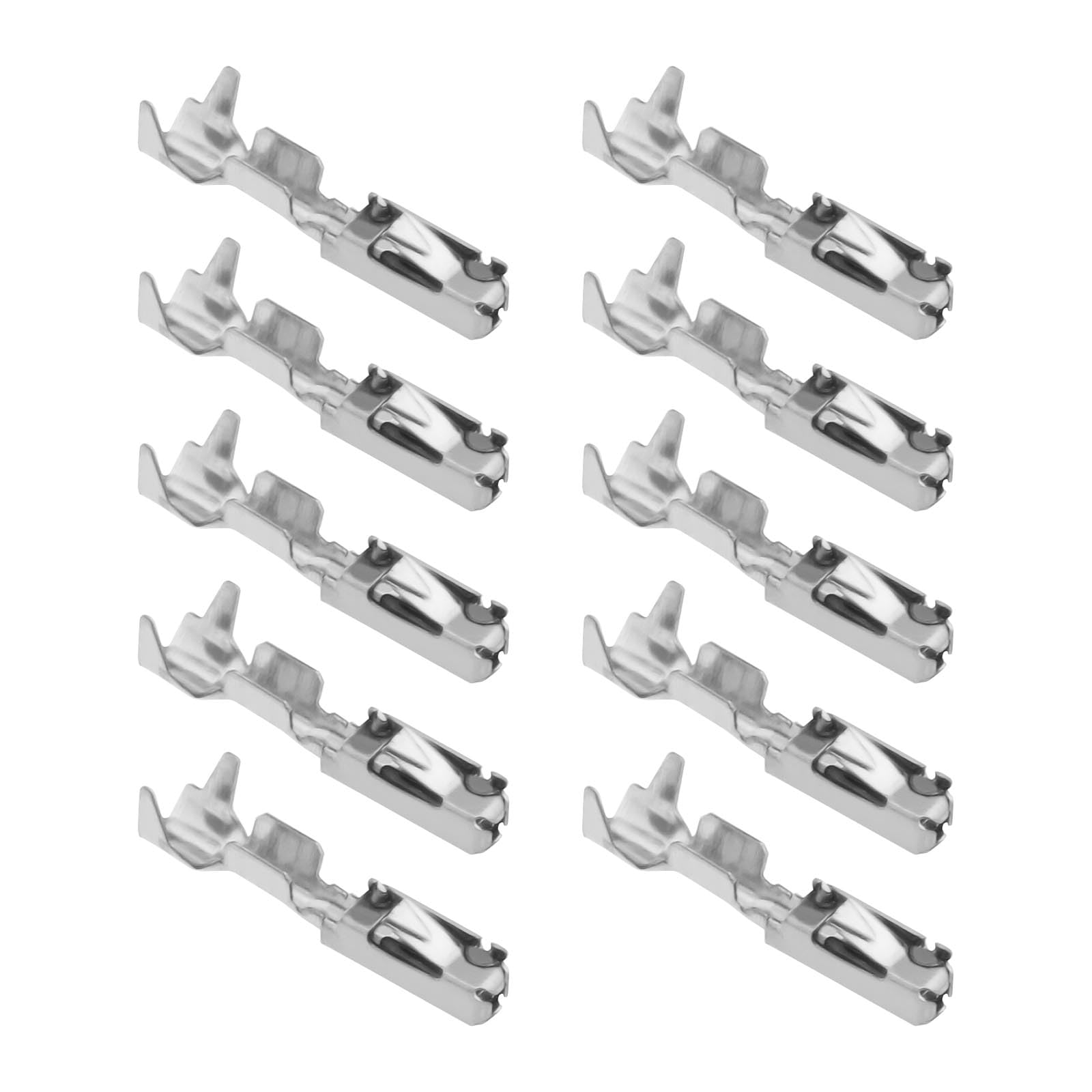 VGOL 50 Stück Mikro-Timer-Crimpkontakte Verdrahtung Crimp Reparatur Terminals Pins Stecker für 0,5 mm² – 0,75 mm² Kabelquerschnitt Modell 5-963715-1 von VGOL