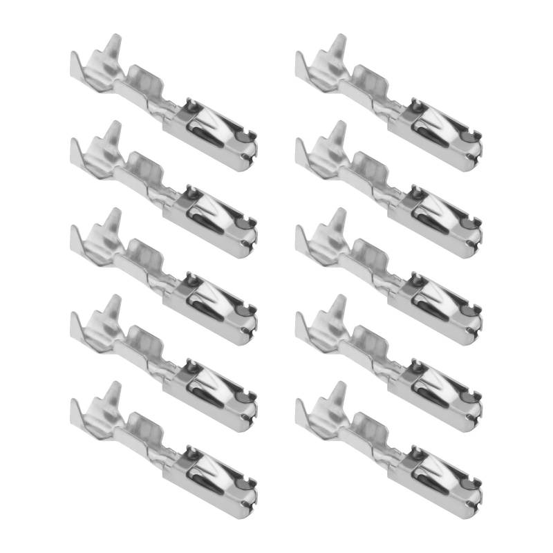 VGOL 50 Stück Mikro-Timer-Crimpkontakte Verdrahtung Crimp Reparatur Terminals Pins Stecker für 0,5 mm² – 0,75 mm² Kabelquerschnitt Modell 5-963715-1 von VGOL