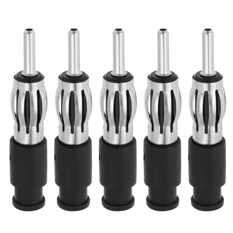 VGOL 5Sets Din Auto Stereo Radio Stecker Passt Für Die Meisten Arten Von Älteren Auto Radio Antenne Buchse Antenne Stecker Antenne Ports DIN Stecker von VGOL