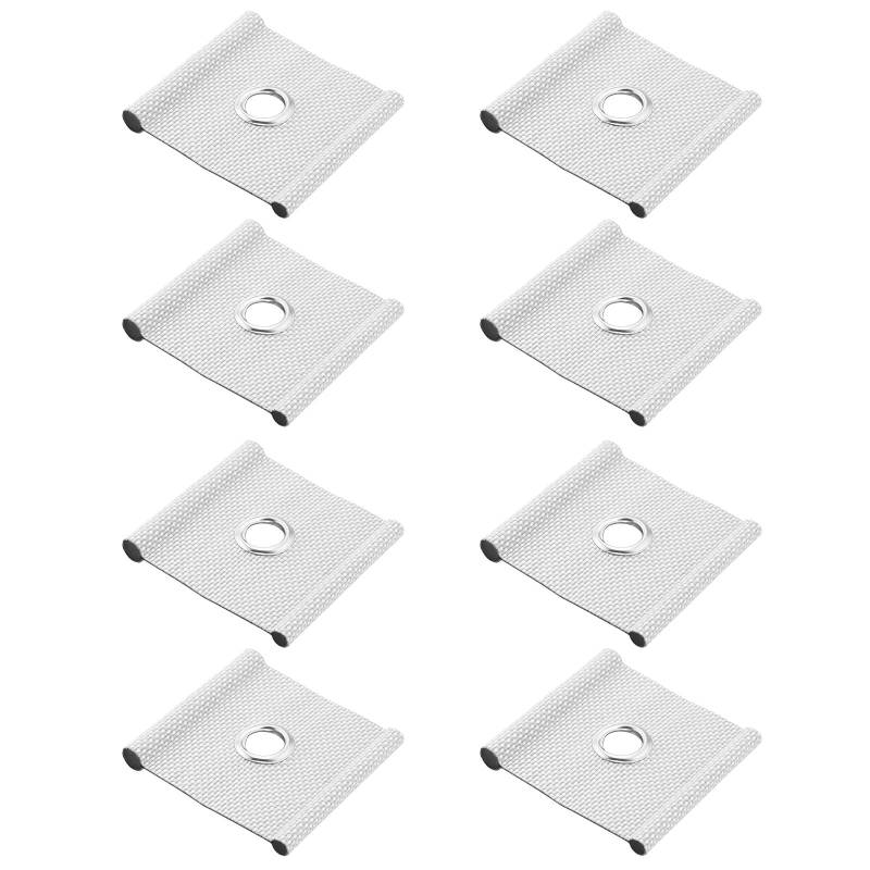 VGOL 8pcs Markisenschienen Keder für 5-6mm und 7-8mm Kederschienen Markise Installationswerkzeuge Ösen Markisenhaken für Zelt Markise Campingplatz Wohnwagen RV Grau-Weiß von VGOL