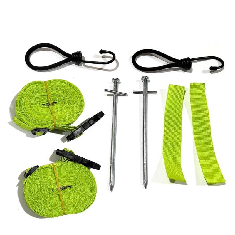 VHEUHZ Grün, 1 Set Vorzelt-Zurr-Set kompatibel mit Kampa Storm Straps von VHEUHZ