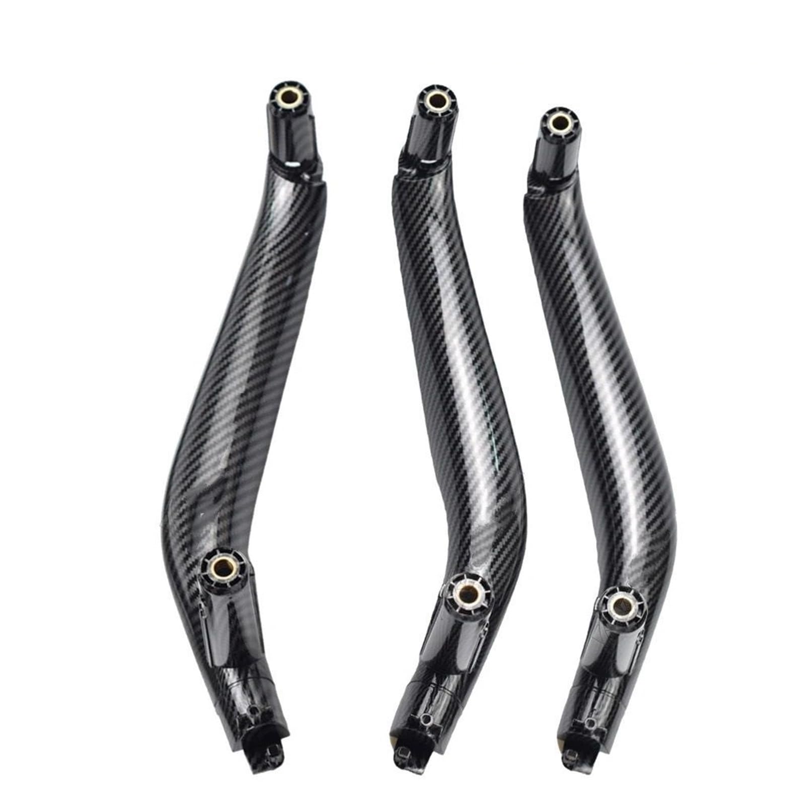 3PCS Set LHD RHD Innentür Links Rechts Pull Griff Trim Abdeckung for BMW X5 X6 F15 F16 2014-2018 Auto Zubehör 51417292243 Autotürgriffe(Carbon Fiber -LHD) von VHJIO