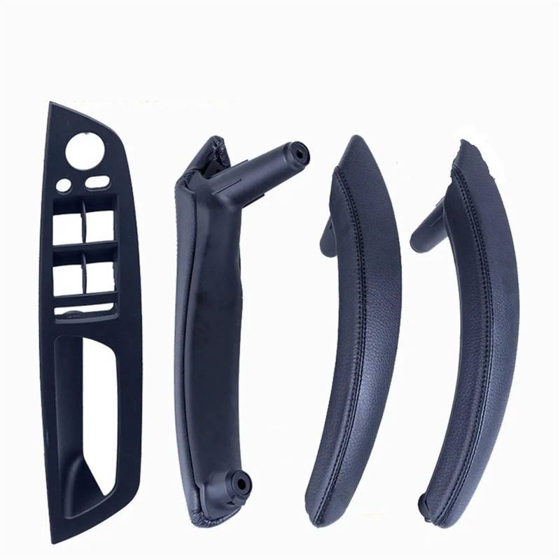 4PCS Set LHD RHD Carbon Fiber Texture Auto Links Rechts Innen Interieur Tür Pull Griff Trim Abdeckung for BMW E70 E71 X5 X6 Autotürgriffe(LHD-Black-Hige) von VHJIO