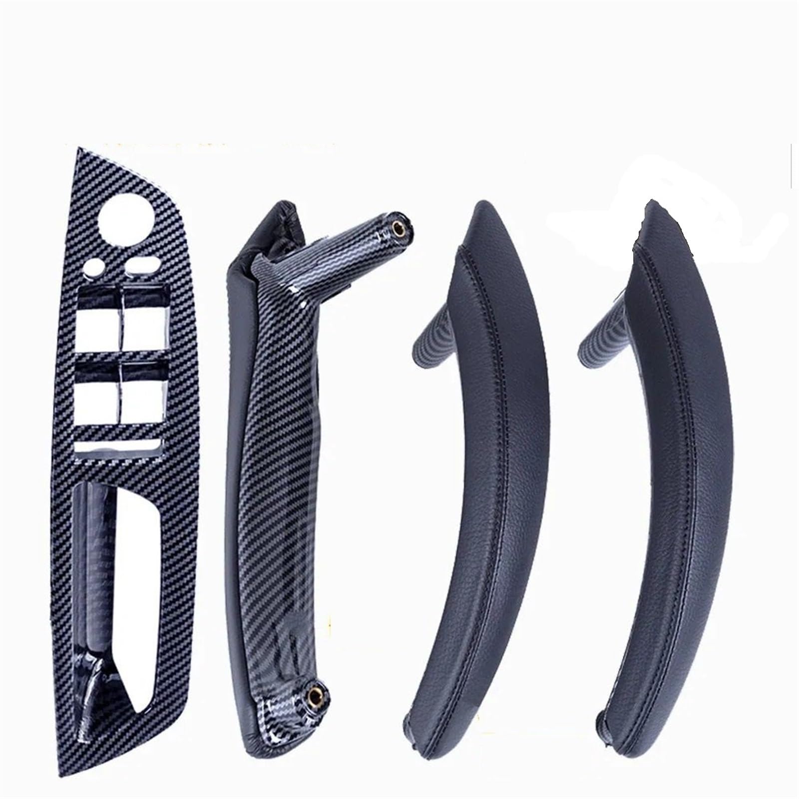 4PCS Set LHD RHD Carbon Fiber Texture Auto Links Rechts Innen Interieur Tür Pull Griff Trim Abdeckung for BMW E70 E71 X5 X6 Autotürgriffe(LHD-CF-Hige) von VHJIO