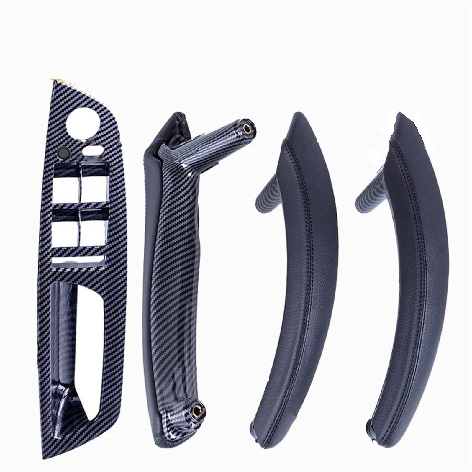 4PCS Set LHD RHD Carbon Fiber Texture Auto Links Rechts Innen Interieur Tür Pull Griff Trim Abdeckung for BMW E70 E71 X5 X6 Autotürgriffe(LHD-CF-Standard) von VHJIO