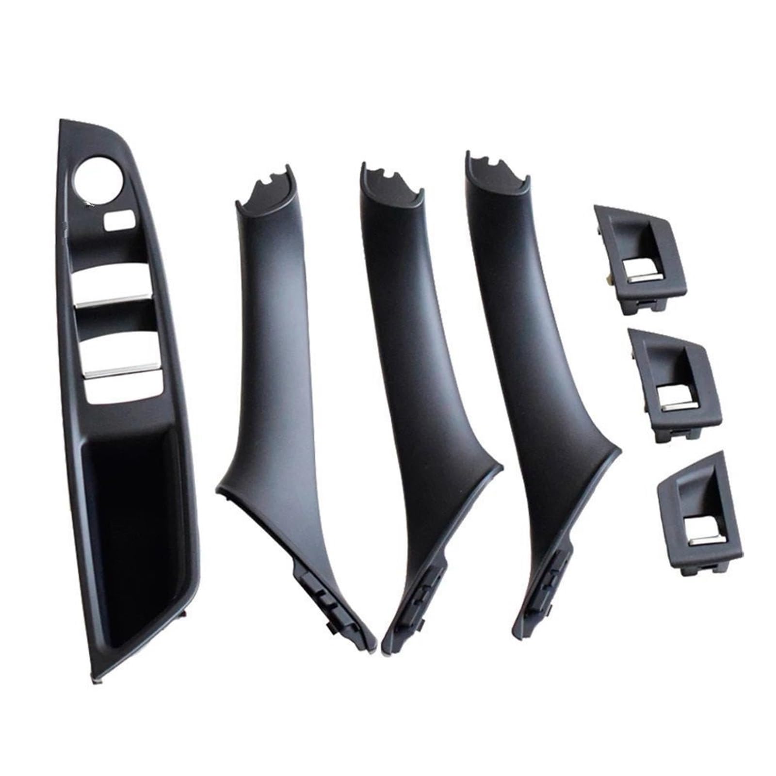 7PCS Linkslenker LHD for BMW 5 Series F10 F11 520 525 Schwarz Auto Innentürgriff Innenverkleidung Pull Trim Abdeckung Armlehne 51417225852 Autotürgriffe(Model A Black) von VHJIO