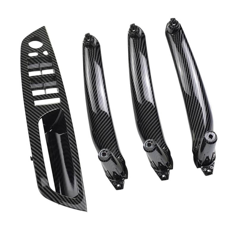 Armlehne Auto Links Vorne Fahrersitz LHD Innentürgriff Innenverkleidung Pull Trim Abdeckung for BMW E70 E71 X5 X6 2007-2014 51416975777 Autotürgriffe(RHD-Carbon-4Pcs) von VHJIO