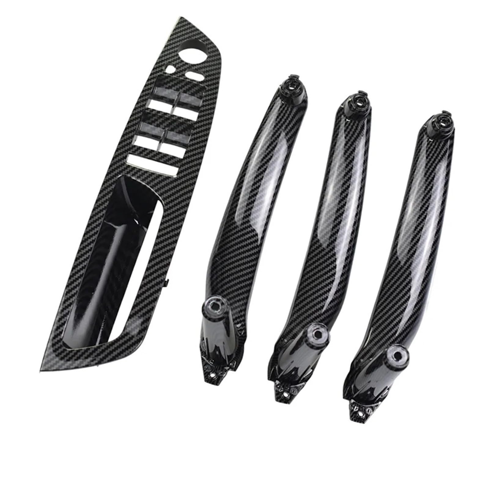 Auto Innen Vorne Hinten Links Rechts Türgriff Innen Abdeckung Panel Trim Ersatz LHD RHD for BMW X5 X6 E70 E71 E72 2007-2013 51416969401 Autotürgriffe(LHD Carbon 4Pcs) von VHJIO